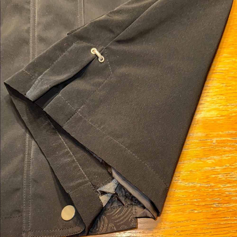 Classic Elements Black Hooded Utility Jacket Weat… - image 6